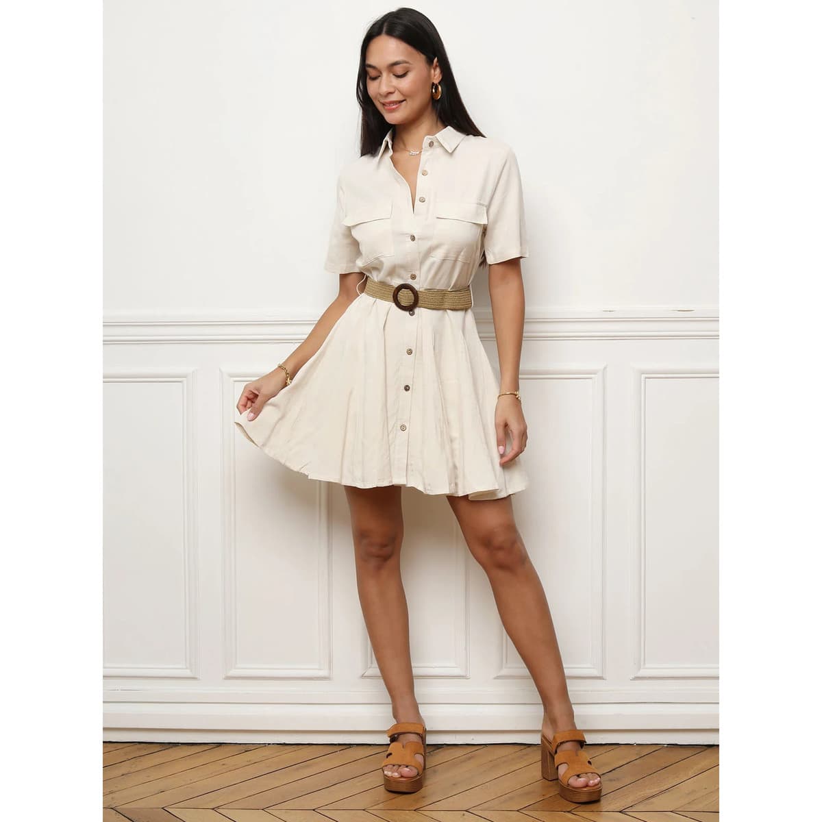 Women's Dresses La Modeuse Beige