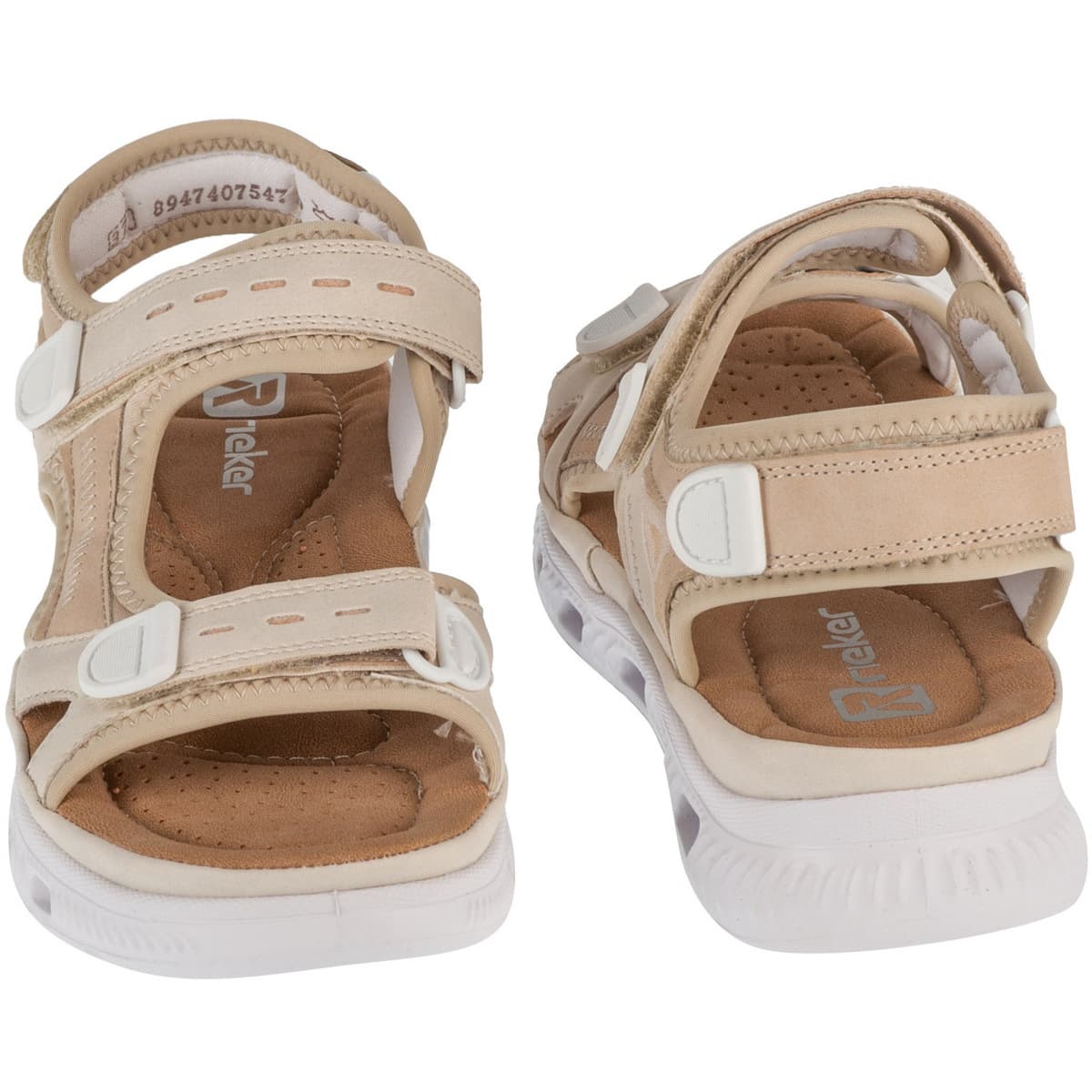 Women's Sports Sandals Rieker Beige