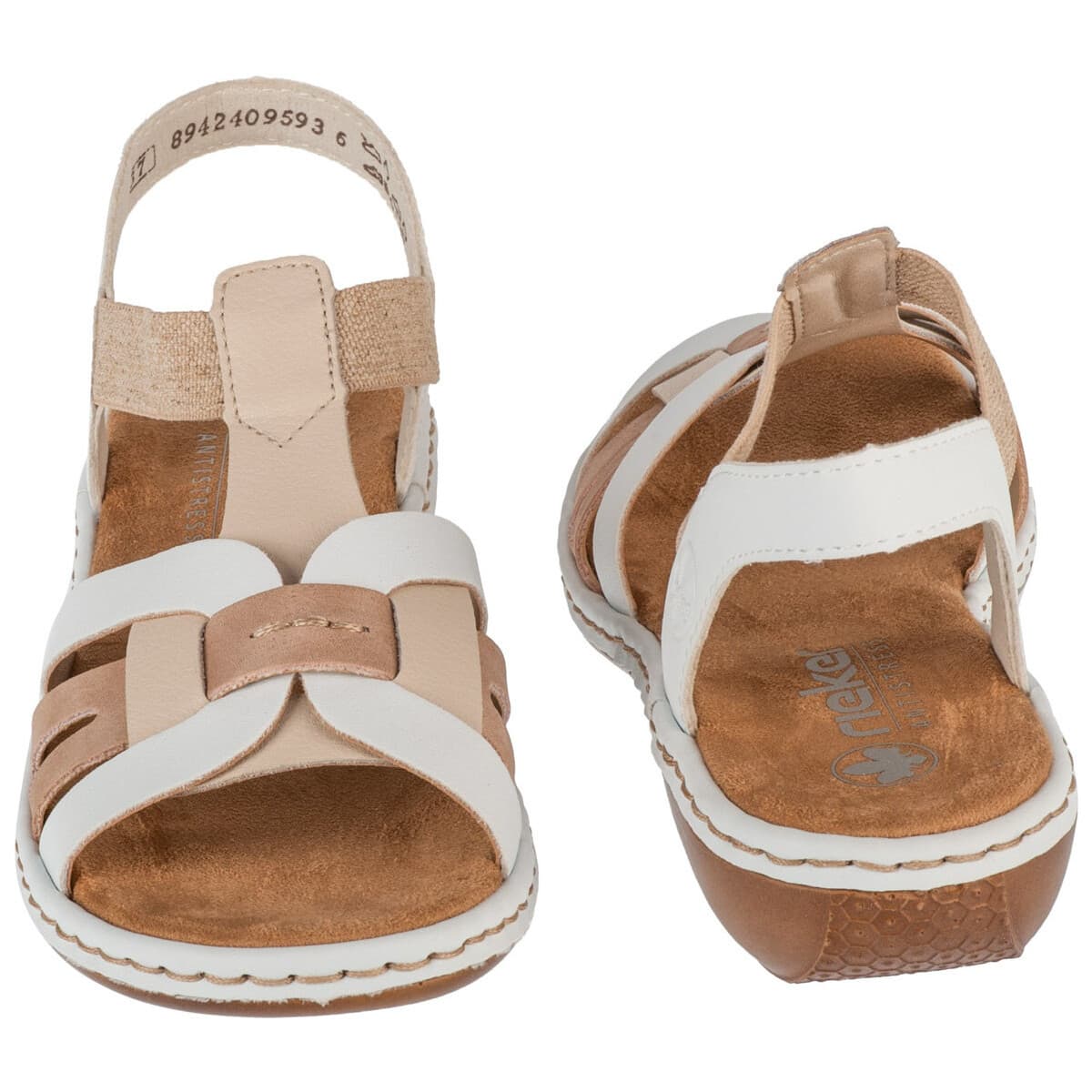 Women's Sports Sandals Rieker White