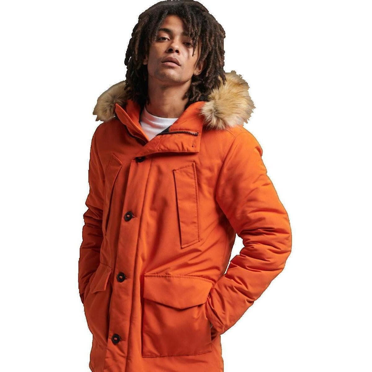 Men's Parkas Superdry Orange