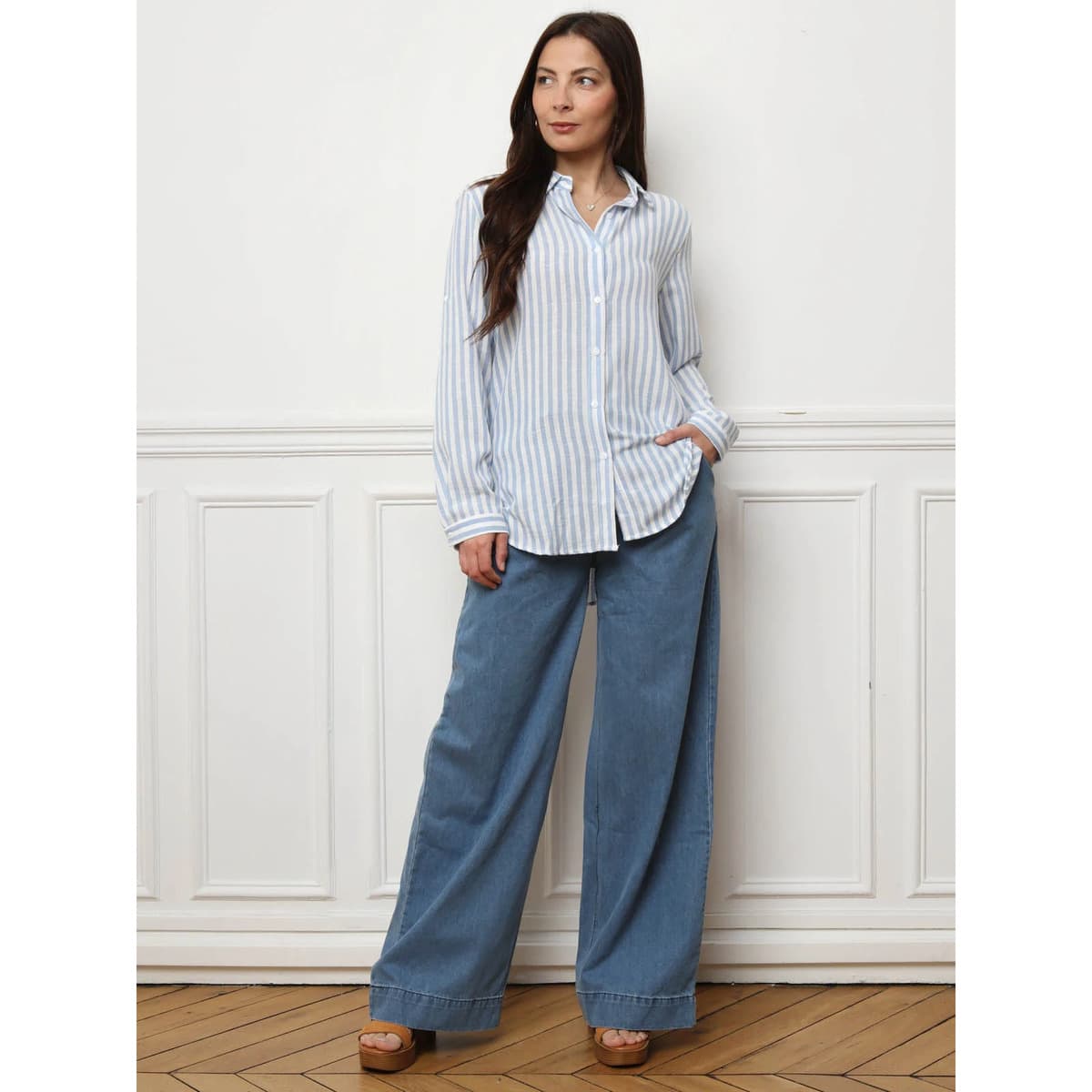 Women's Shirts La Modeuse Blue