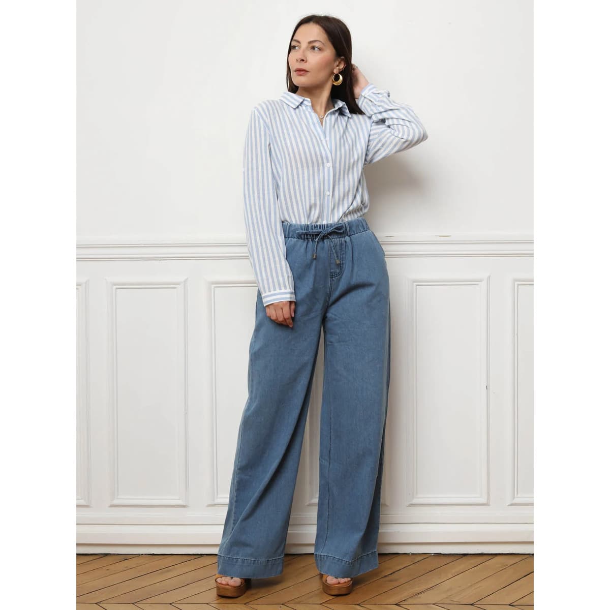 Women's Shirts La Modeuse Blue