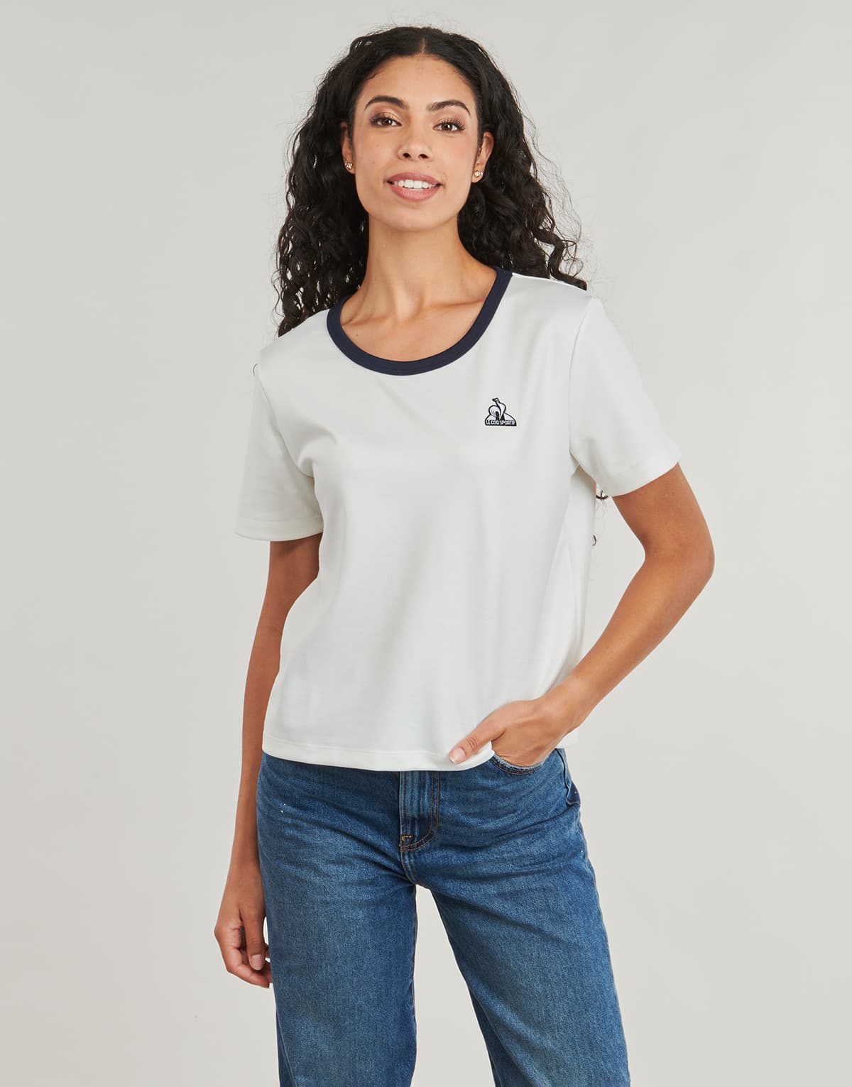 Women's Sports T-Shirts Le Coq Sportif White