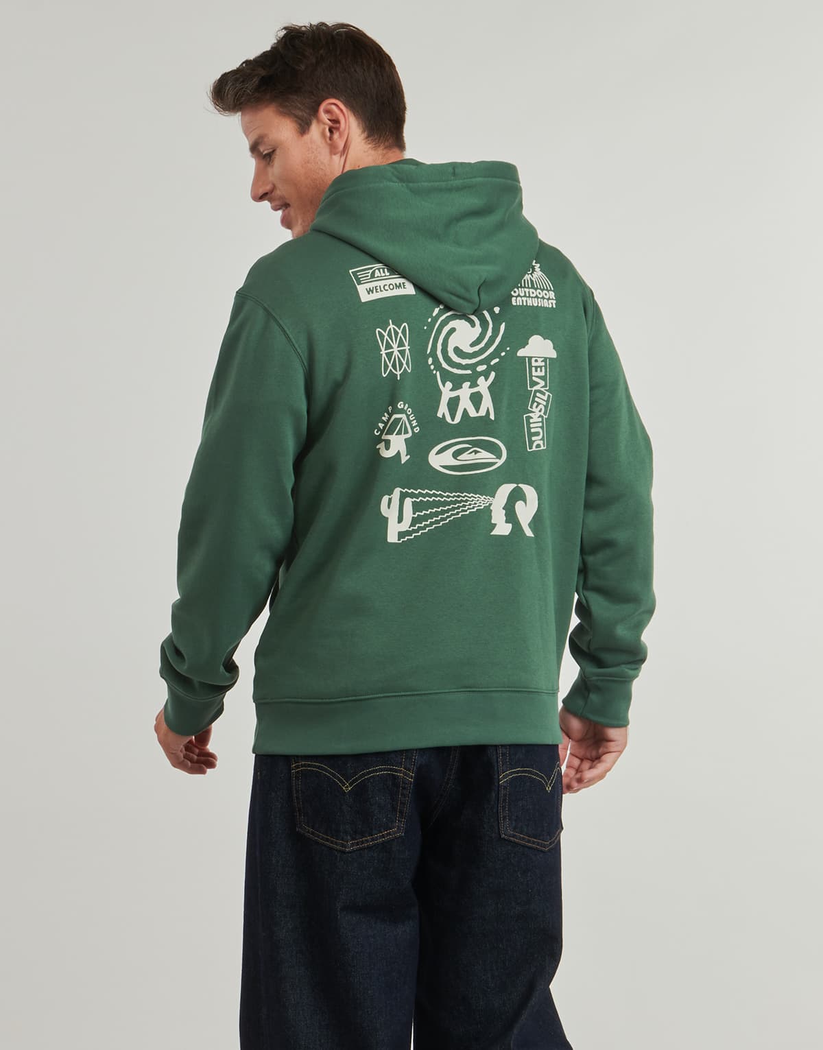 Men's Sweatshirts Quiksilver Green