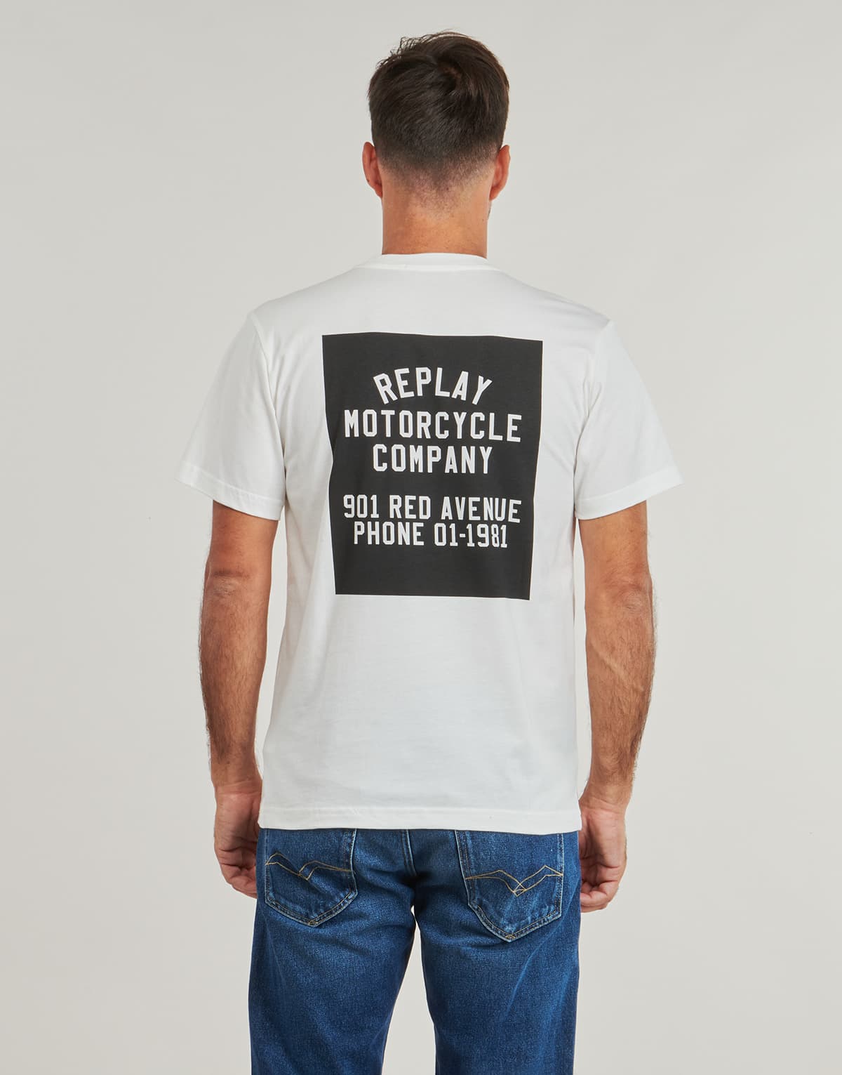 Men's T-Shirts Replay White