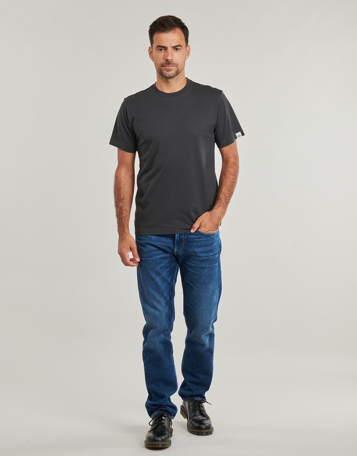 Men's T-Shirts Replay Gray