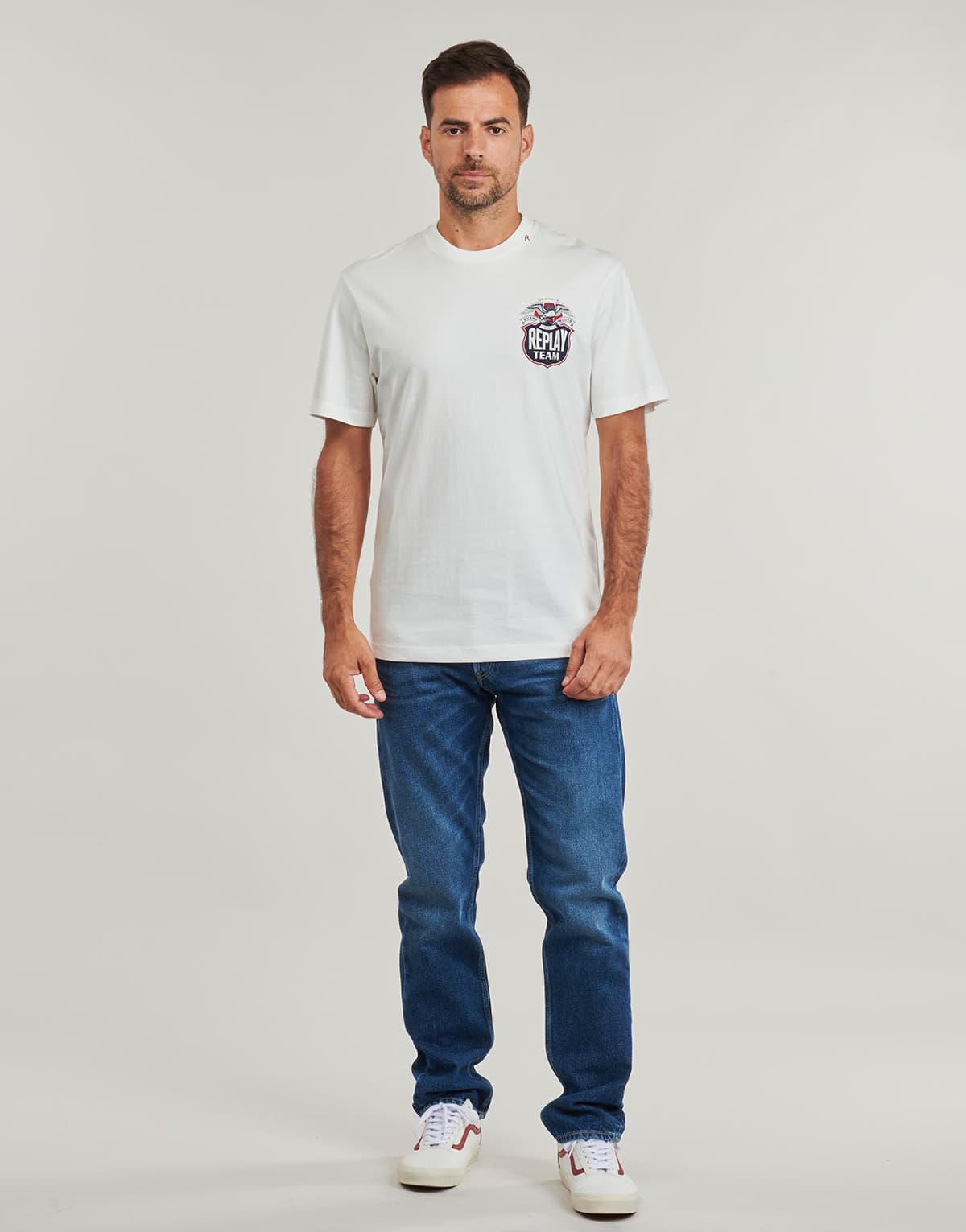 Men's T-Shirts Replay White