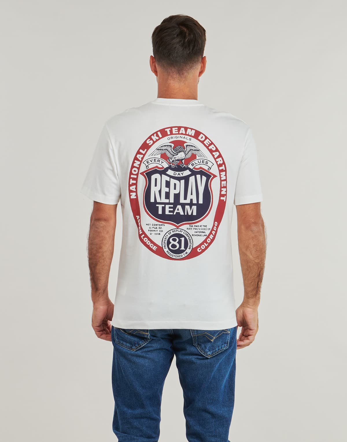 Men's T-Shirts Replay White