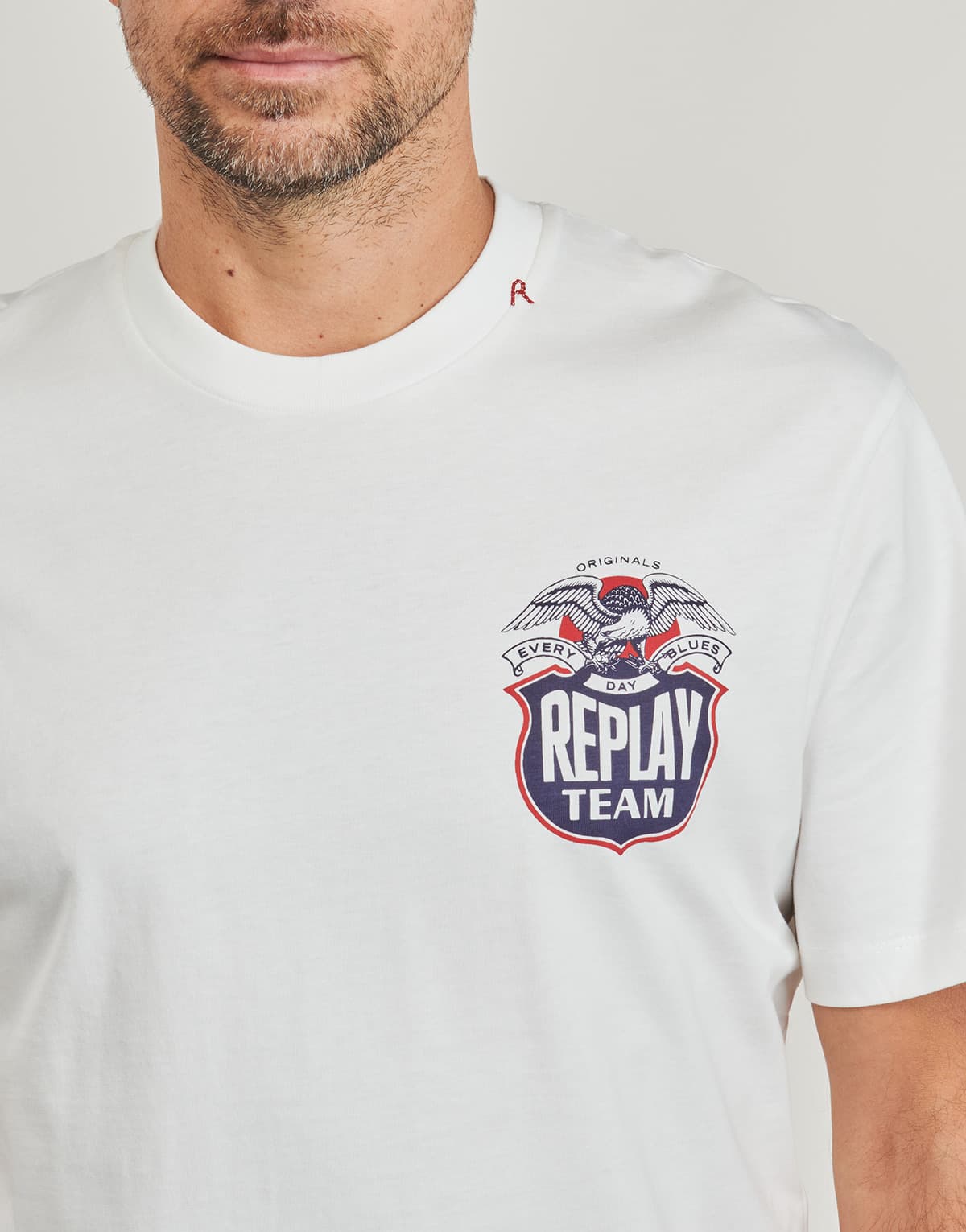 Men's T-Shirts Replay White