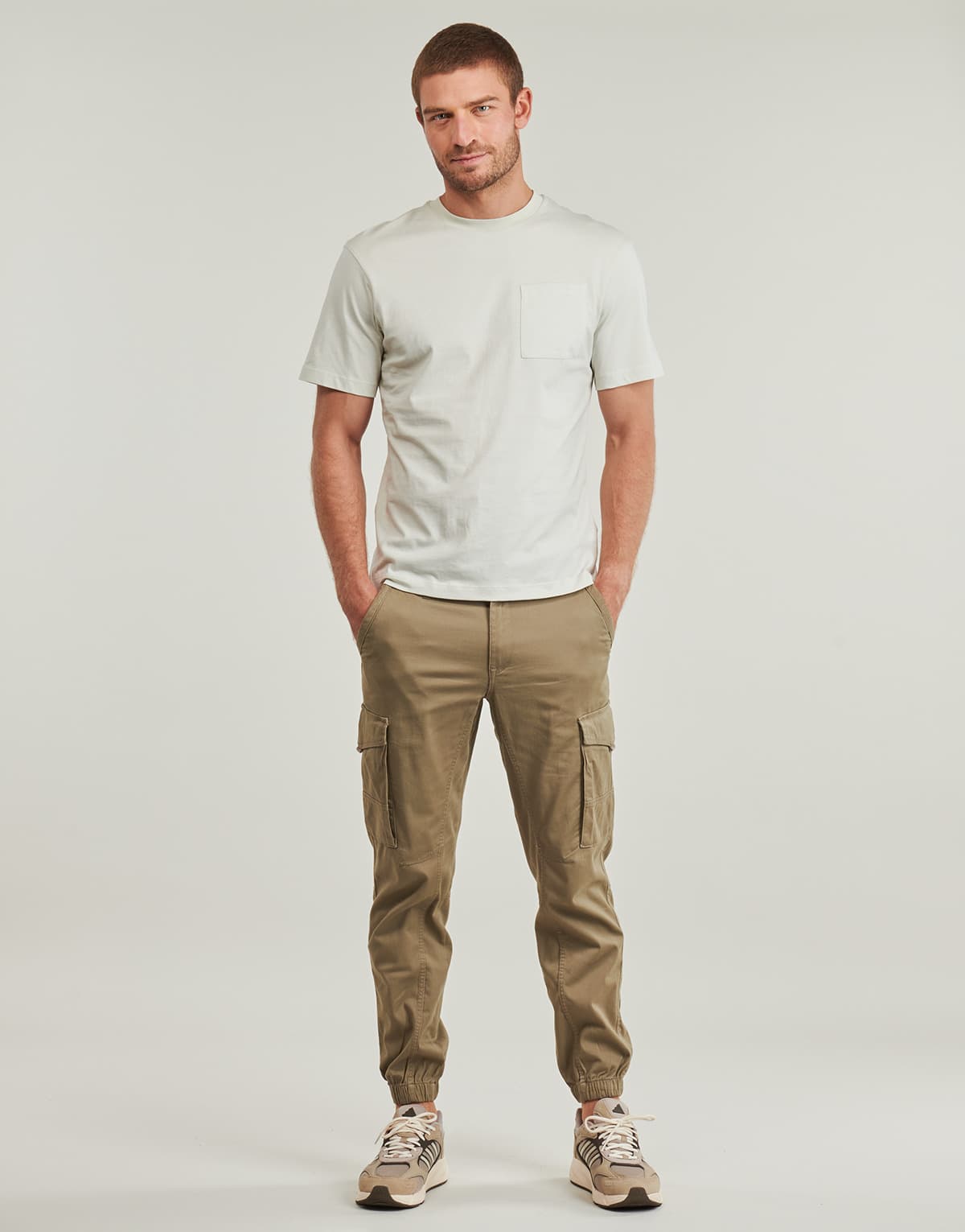 Men's T-Shirts Replay Beige