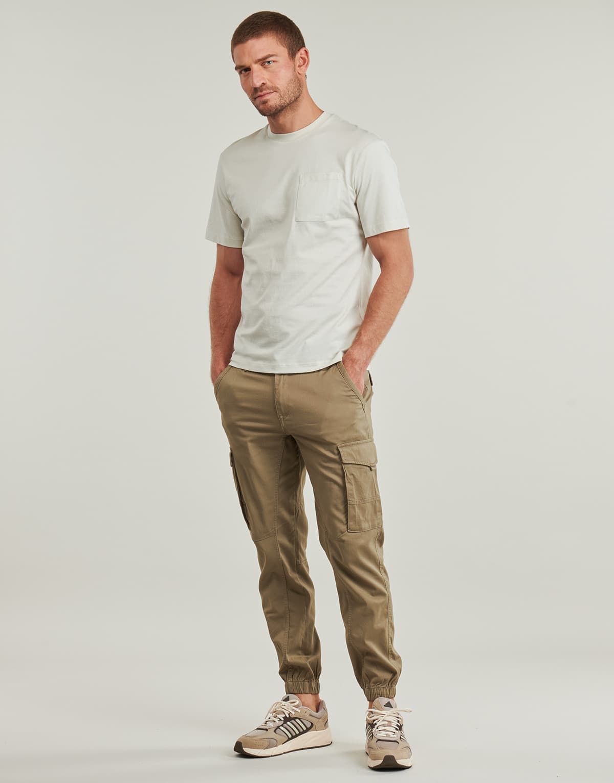 Men's T-Shirts Replay Beige