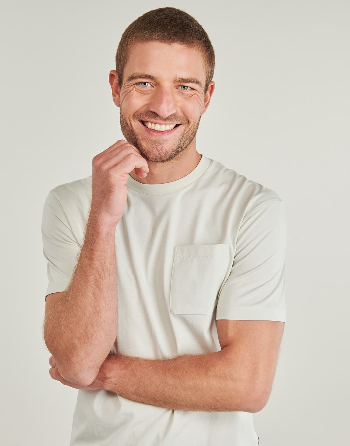 Men's T-Shirts Replay Beige