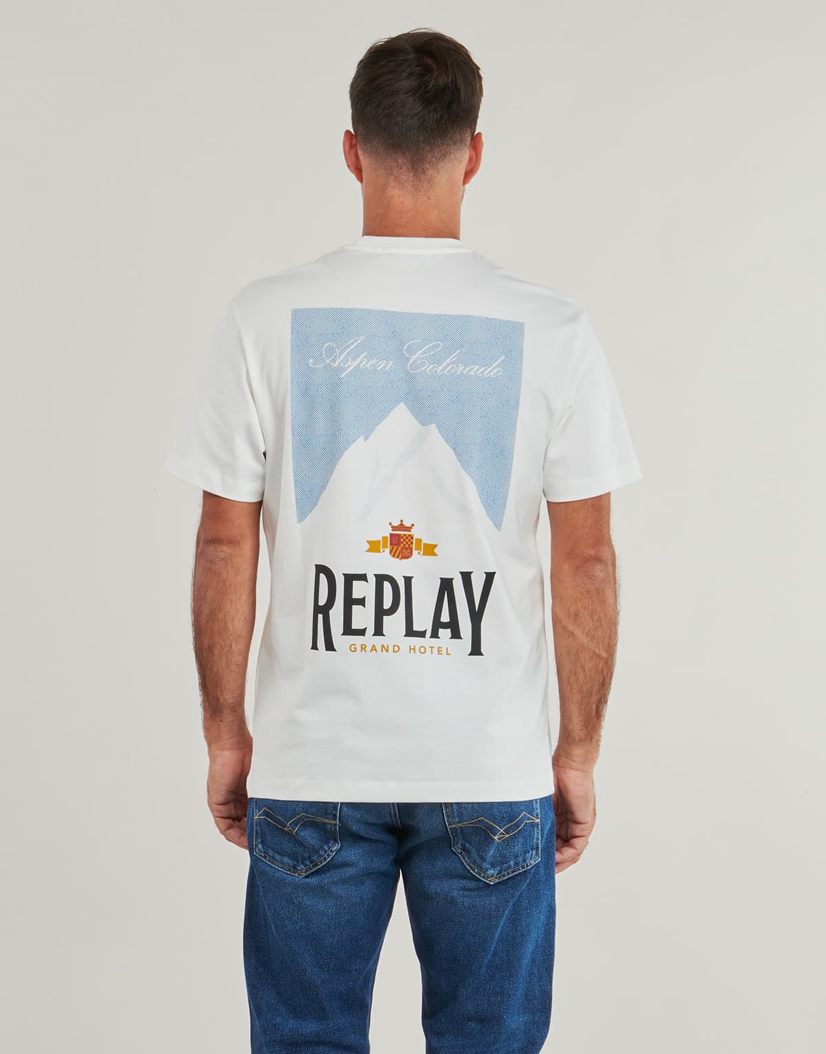 Men's T-Shirts Replay White