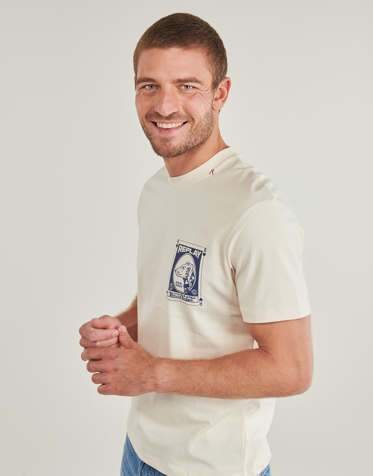 Men's T-Shirts Replay White