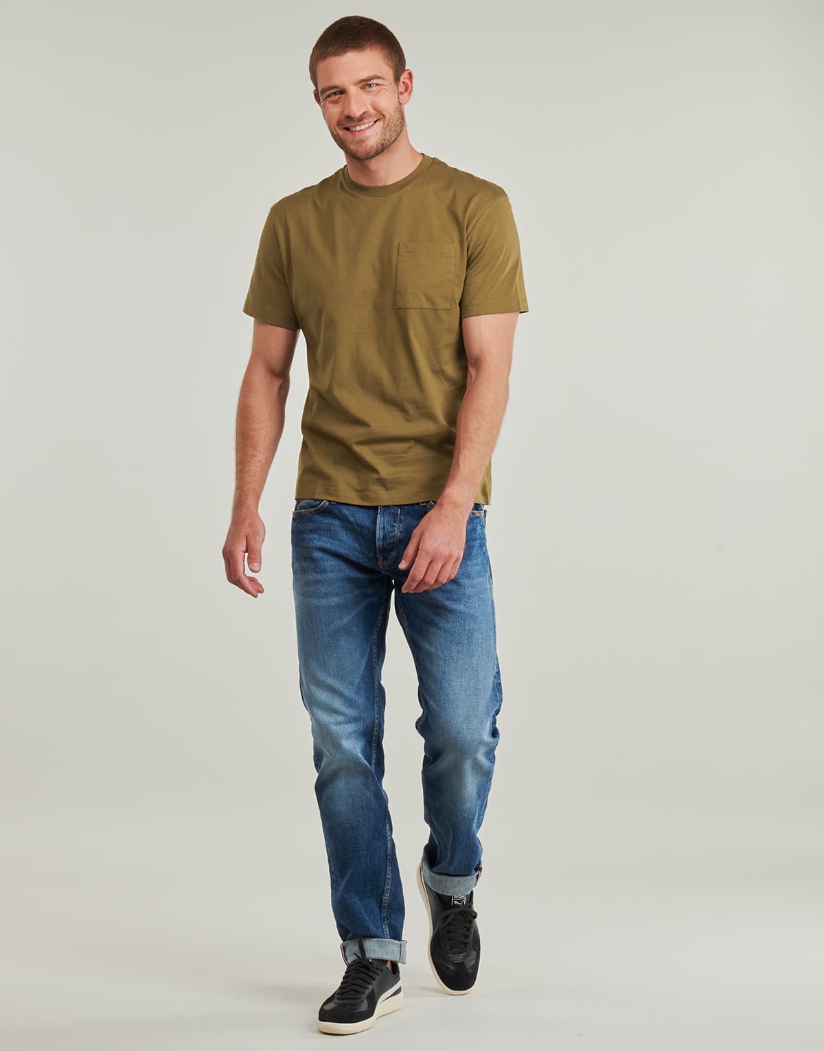 Men's T-Shirts Replay Brown
