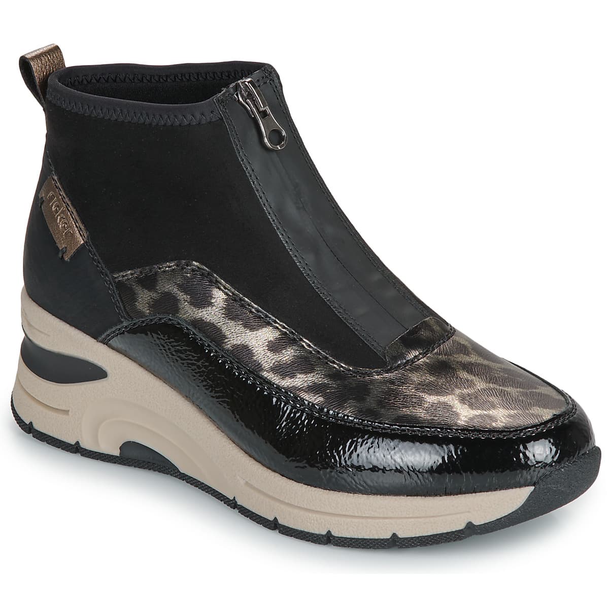 Rieker N9362-00 Ανατομικό Δερμάτινο Μποτάκι