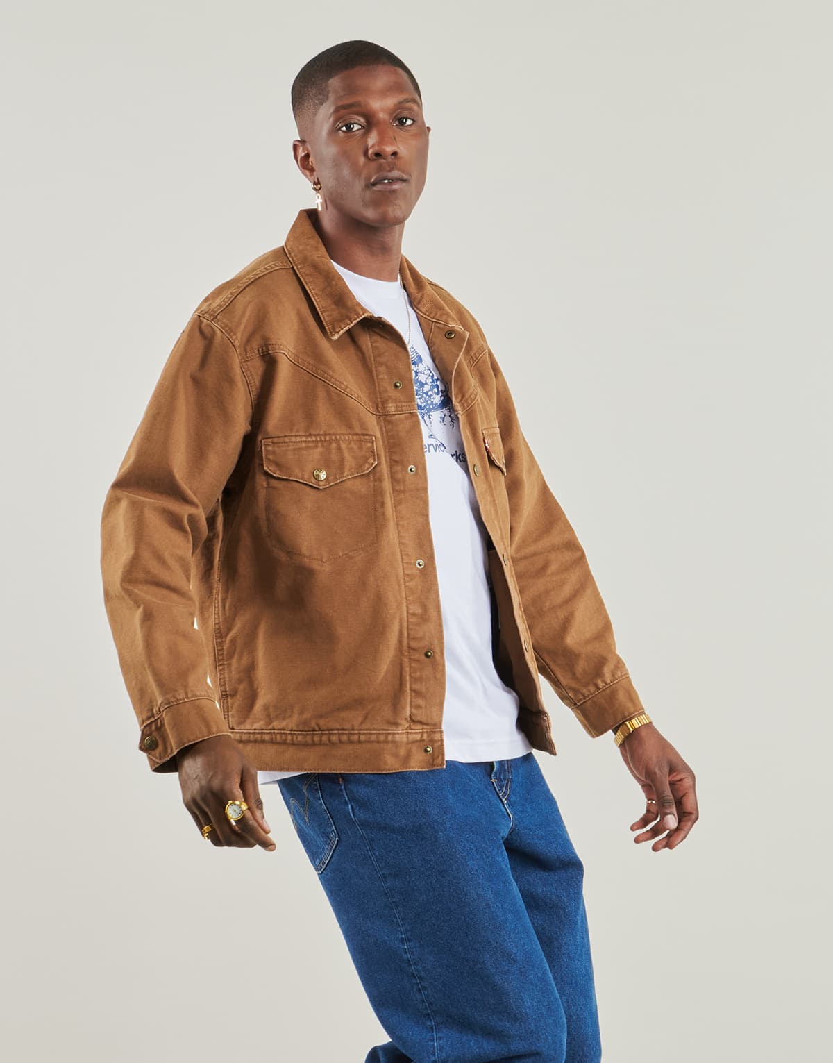 Men's Jackets Levis Brown