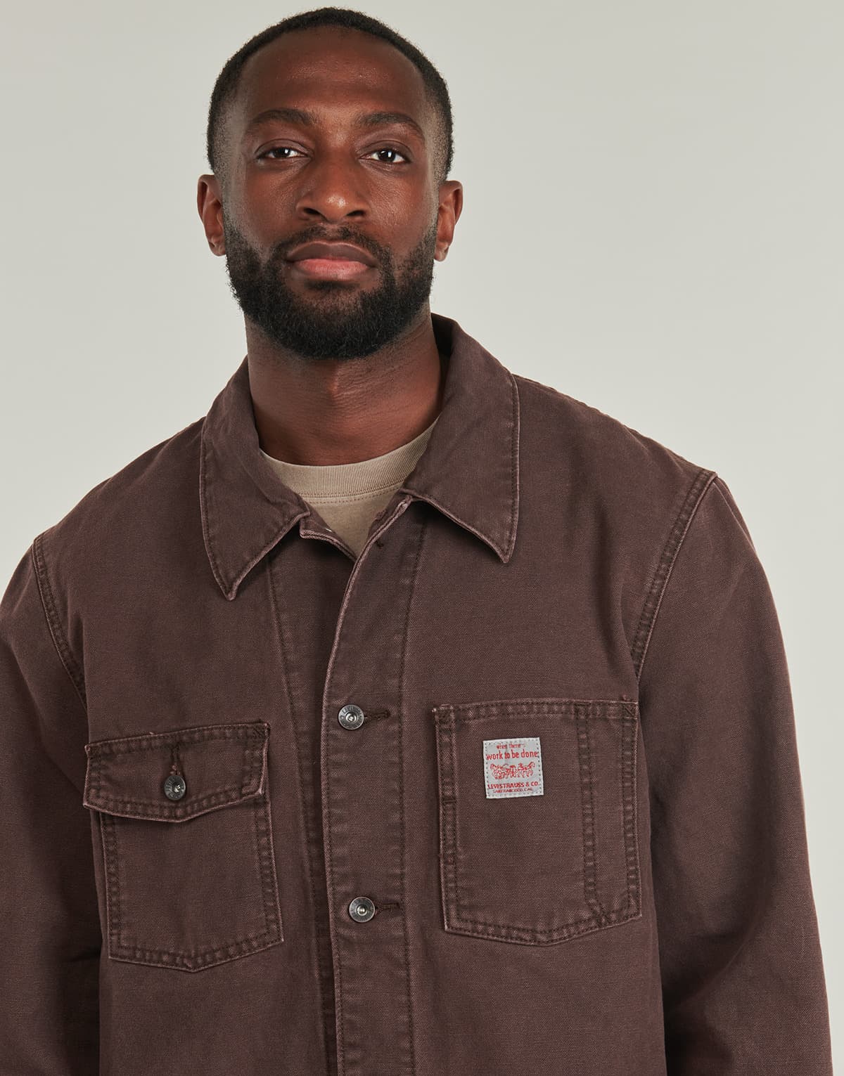 Men's T-Shirts Levis Brown