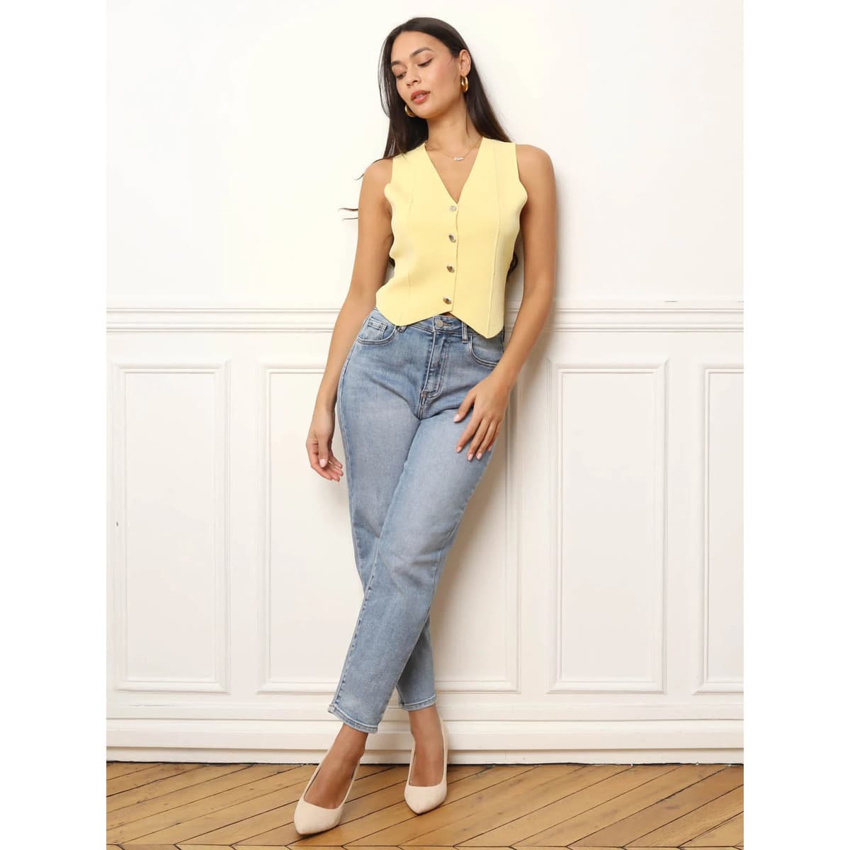 Women's T-Shirts La Modeuse Yellow