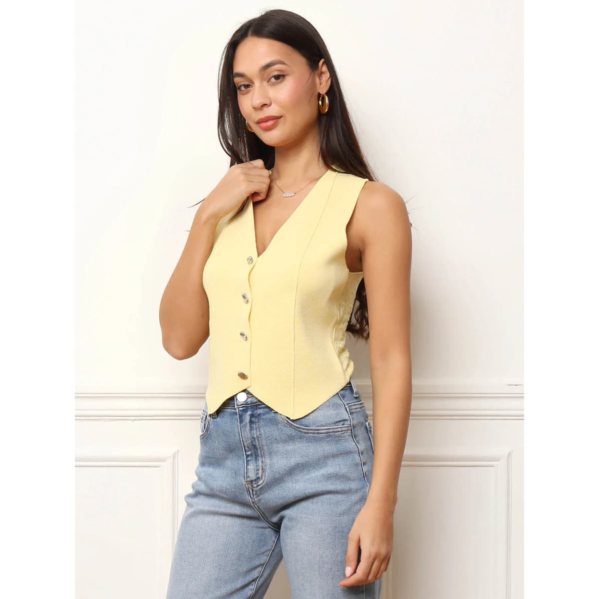 Women's T-Shirts La Modeuse Yellow