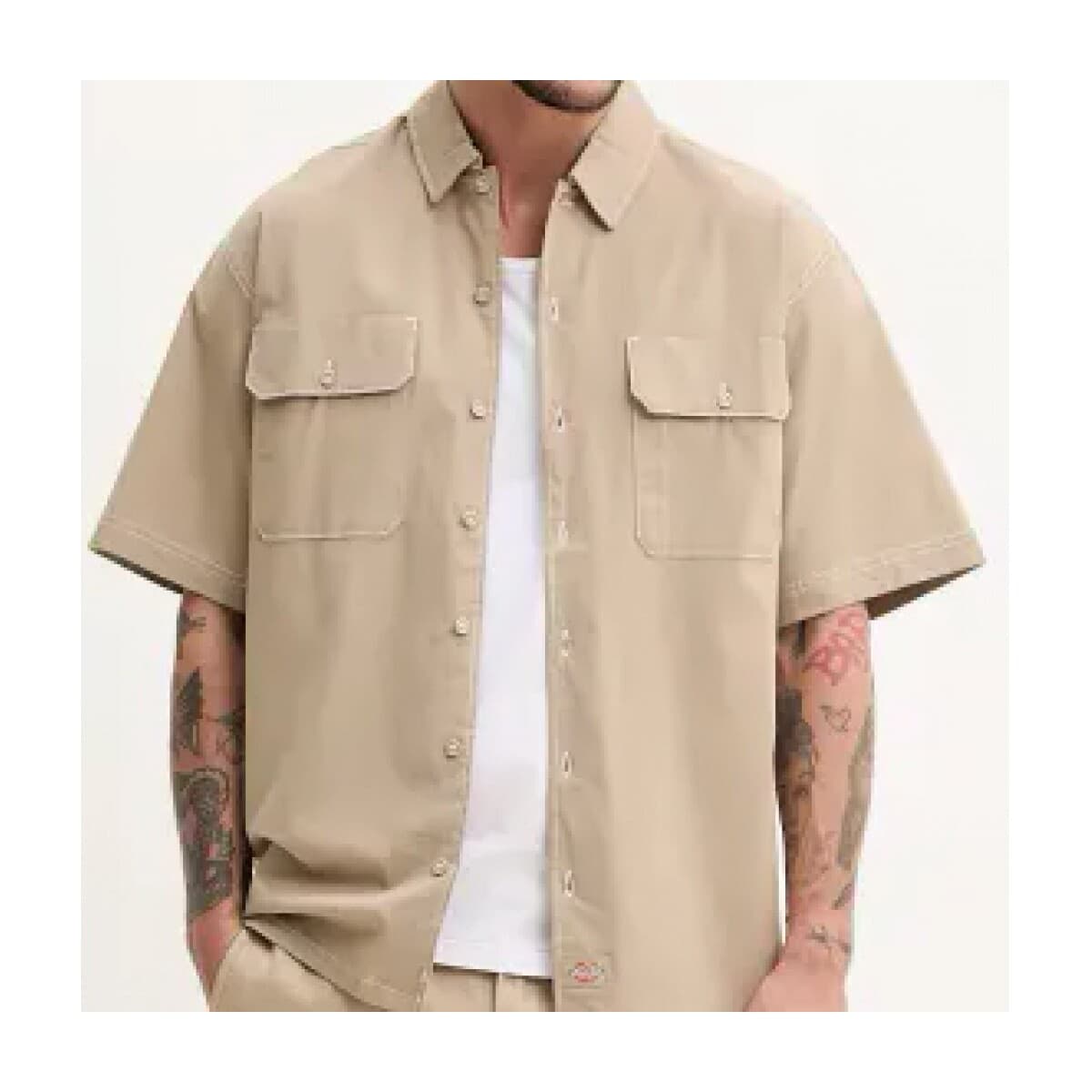 Men's Shirts Dickies Brown