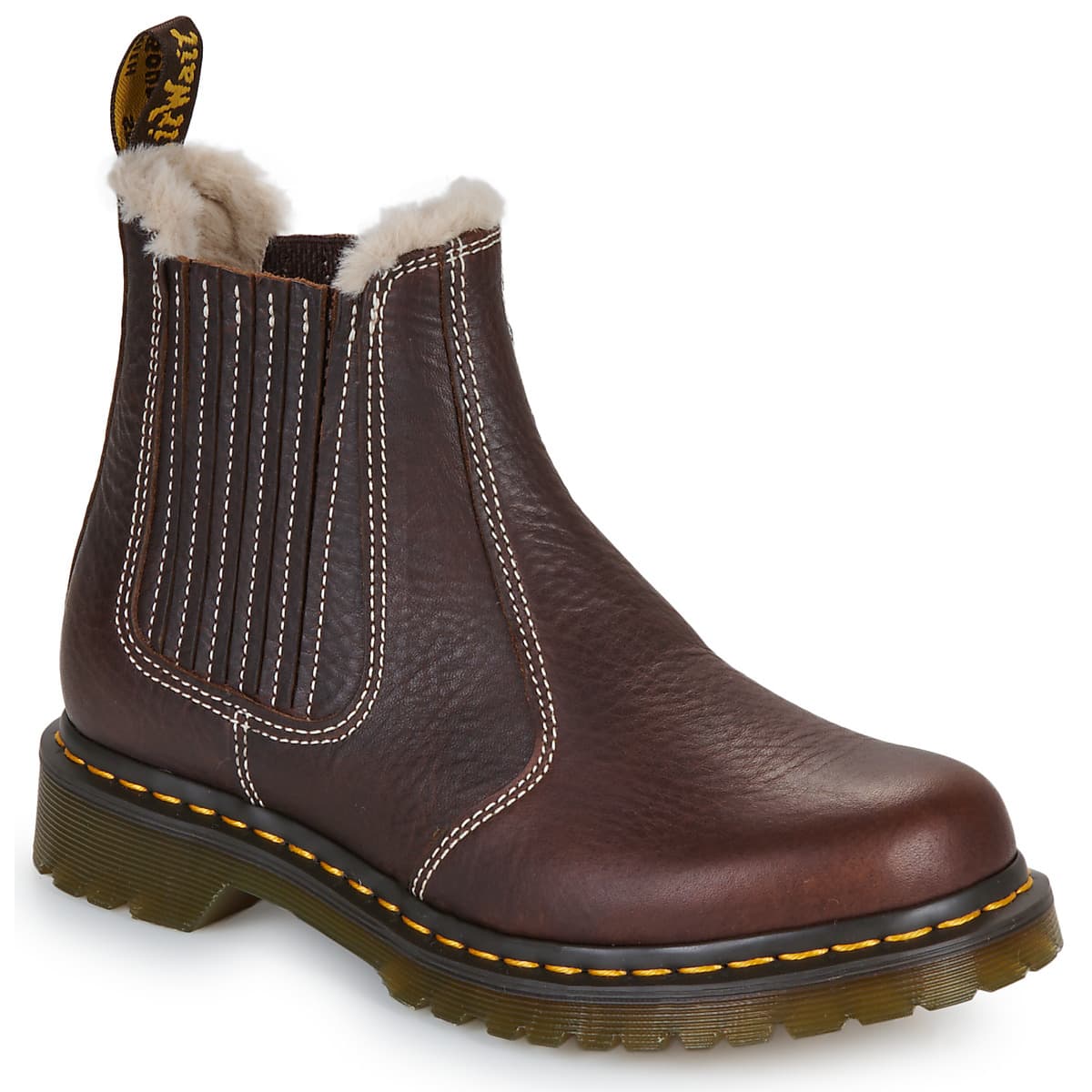 Μπότες Dr. Martens 2976 Leonore II Chelsea Boot Dark Brown Grizzly