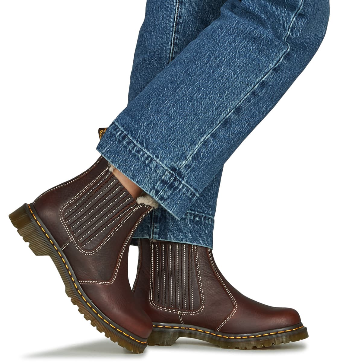 Women's Boots Dr. Martens Brown