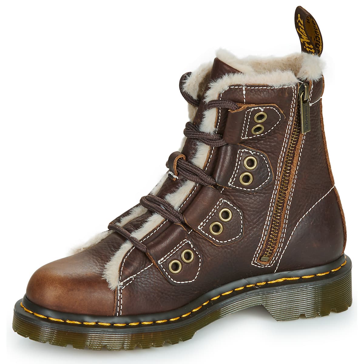 Women's Boots Dr. Martens Brown