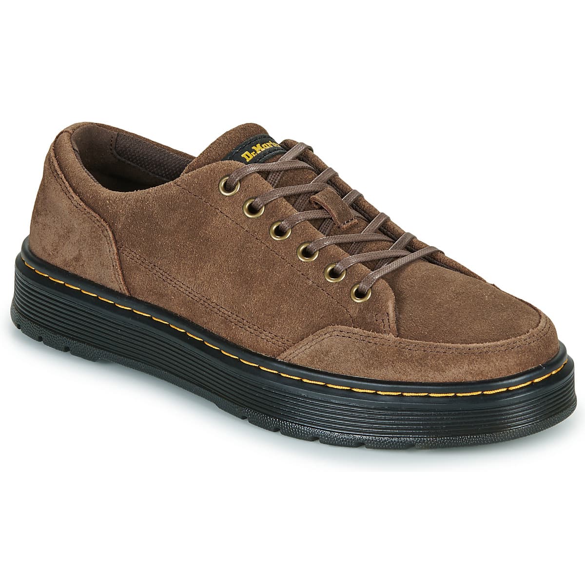 Xαμηλά Sneakers Dr. Martens Brookline 6 Eye 6 Eye Shoe Dark Brown Bronx Suede