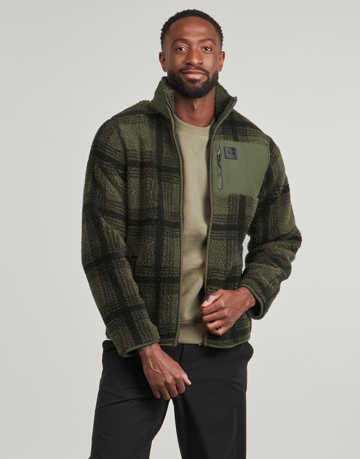 Men's Sweatshirts Le Temps des Cerises Khaki