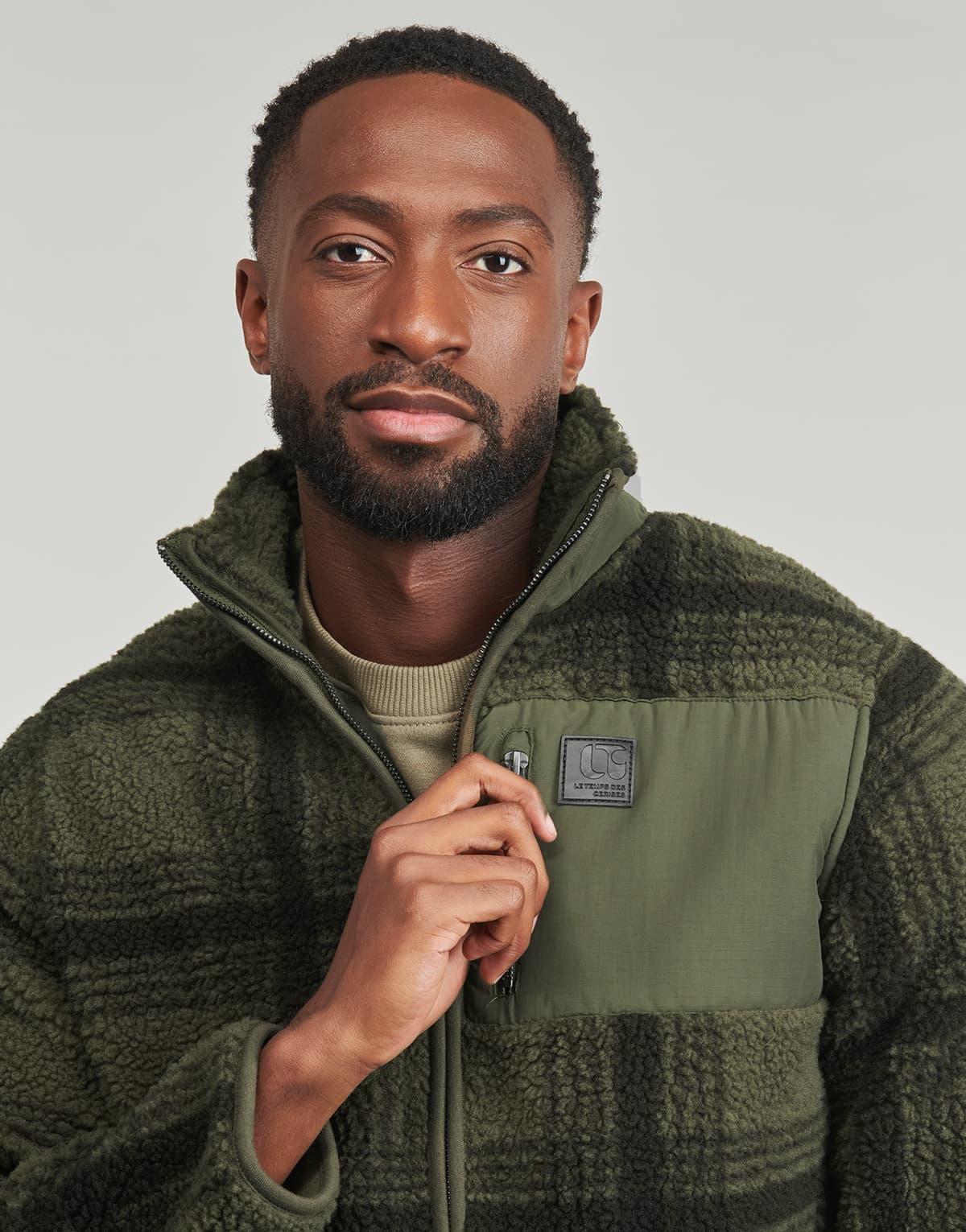 Men's Sweatshirts Le Temps des Cerises Khaki