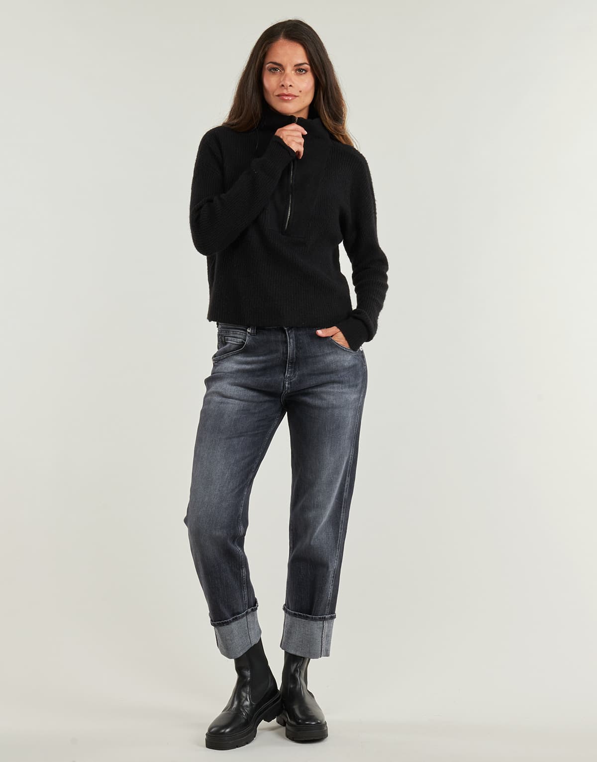 Women's Jeans Le Temps des Cerises Gray