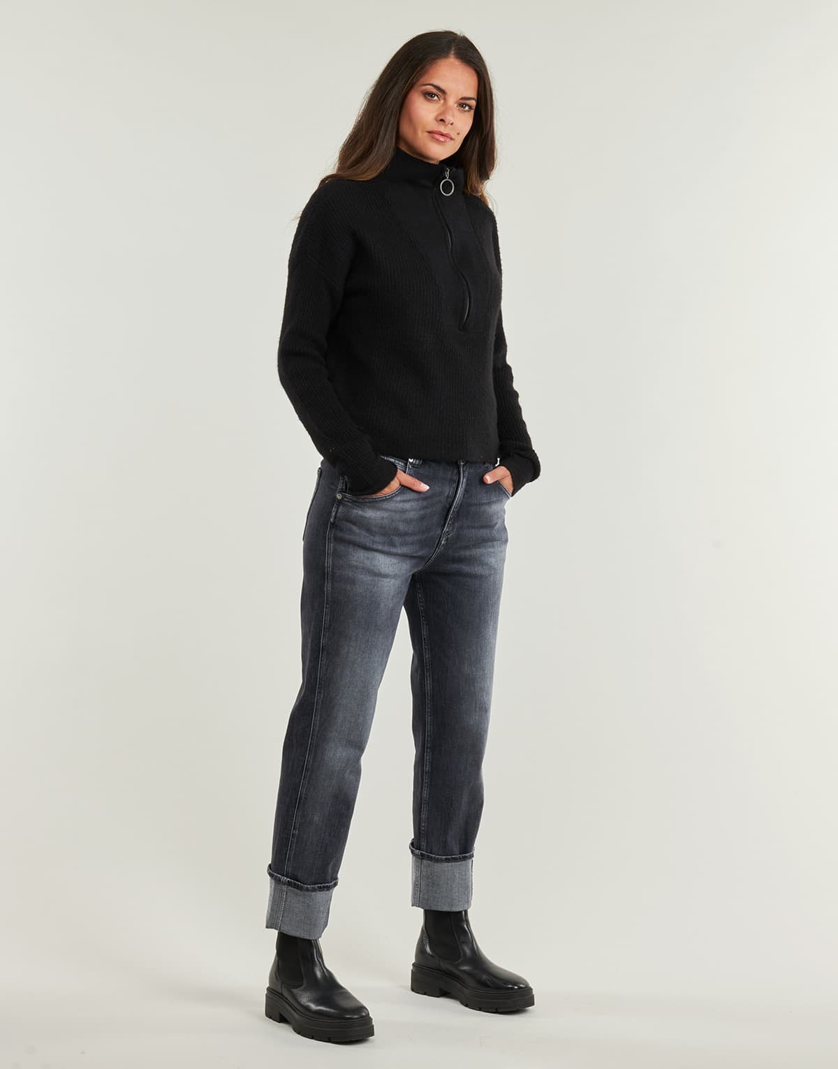 Women's Jeans Le Temps des Cerises Gray