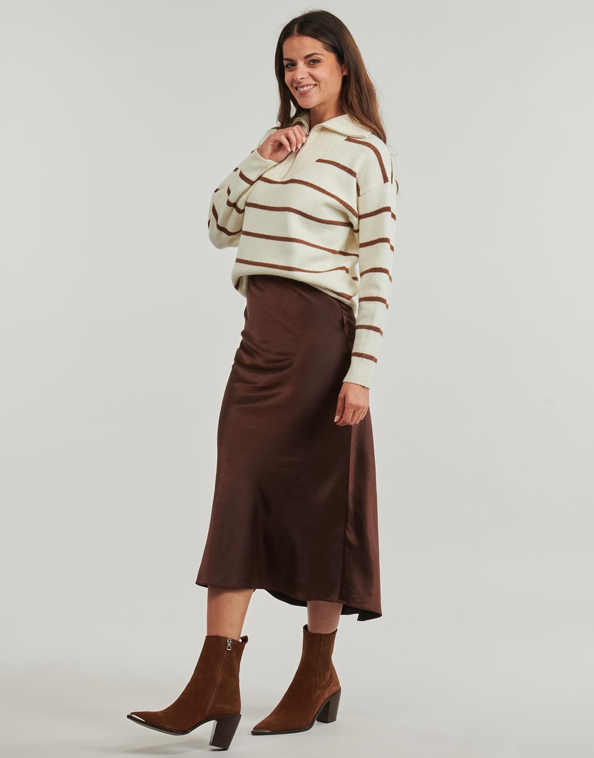 Women's Skirts Ikks Brown