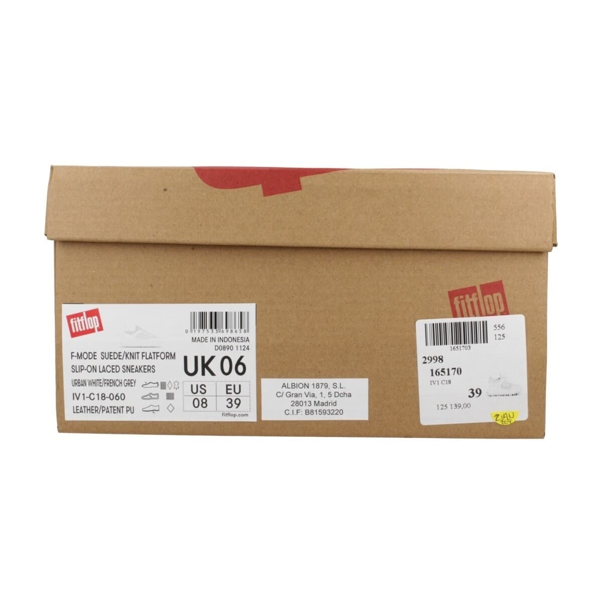 Women's Sneakers FitFlop Gray