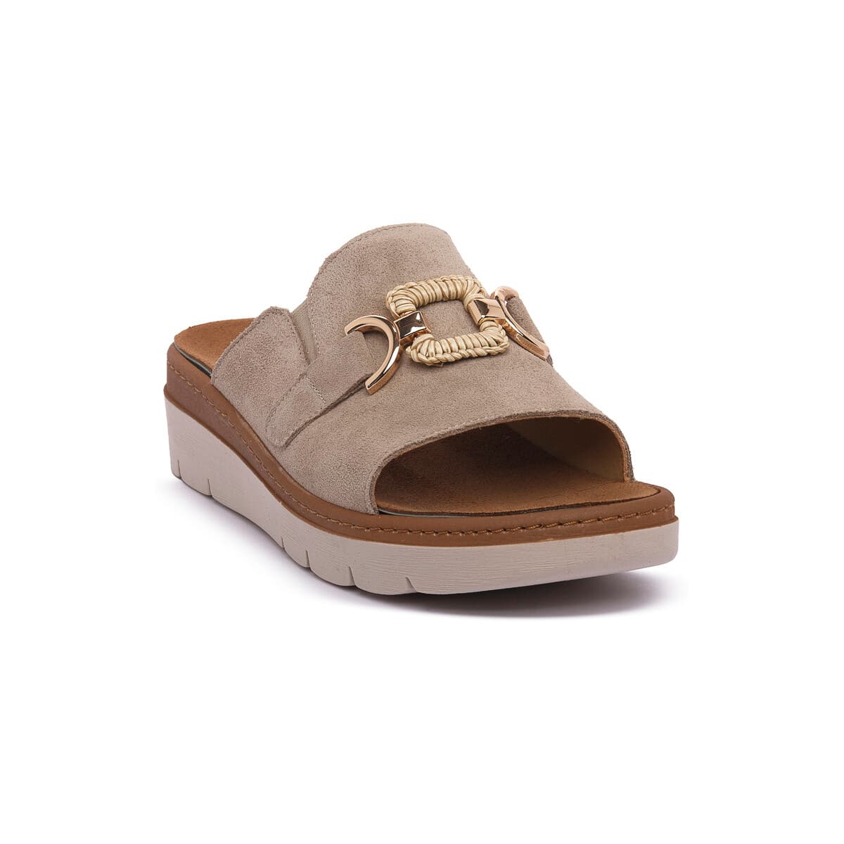 Women's Mules Grunland Beige