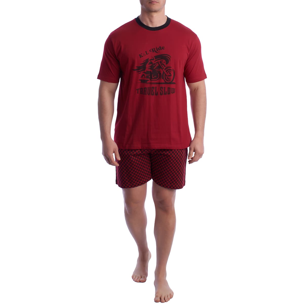 Men's Pajamas Kisses And Love Bordeaux