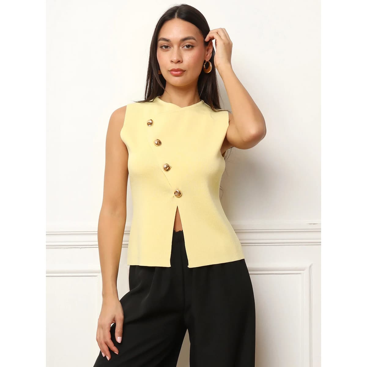 Women's T-Shirts La Modeuse Yellow