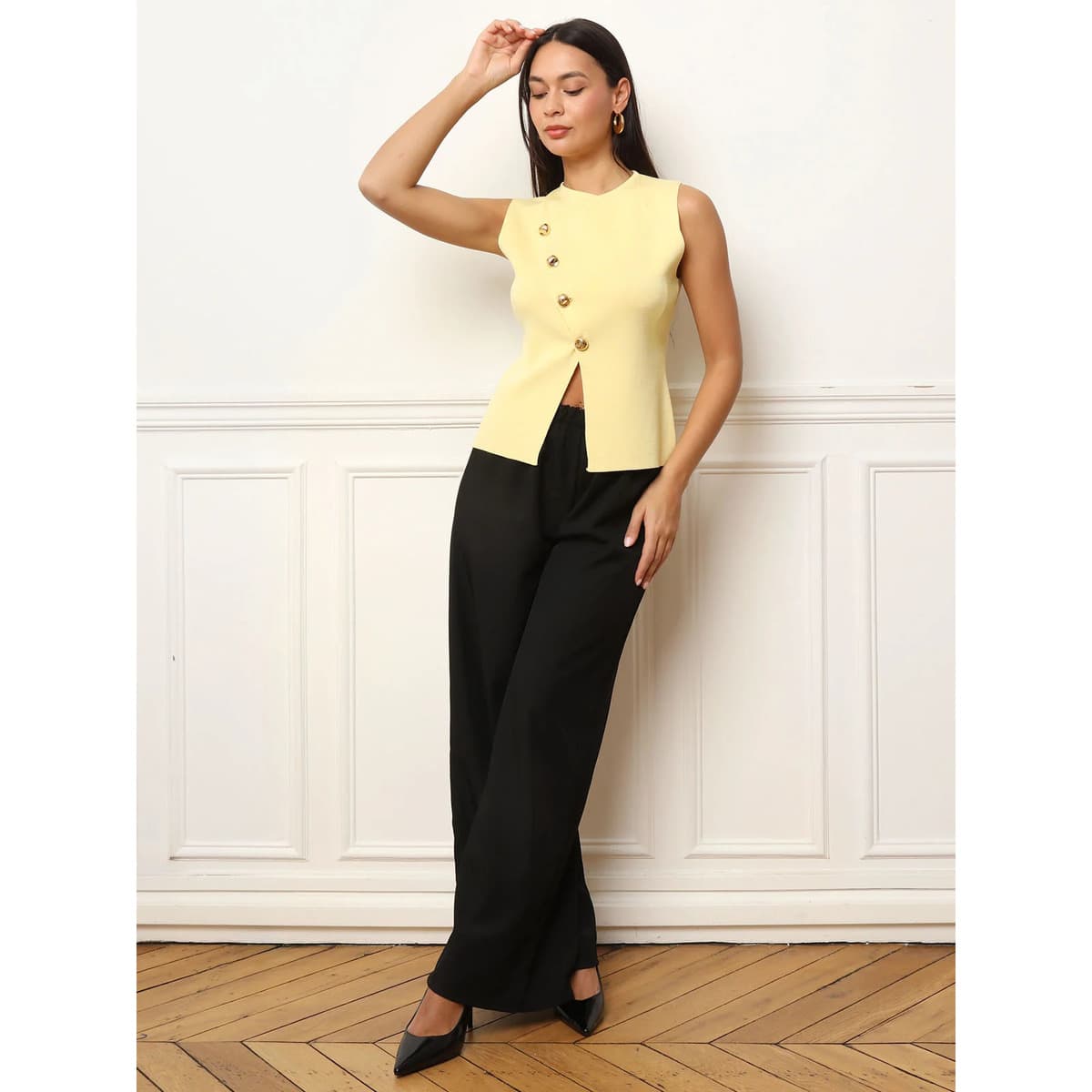 Women's T-Shirts La Modeuse Yellow