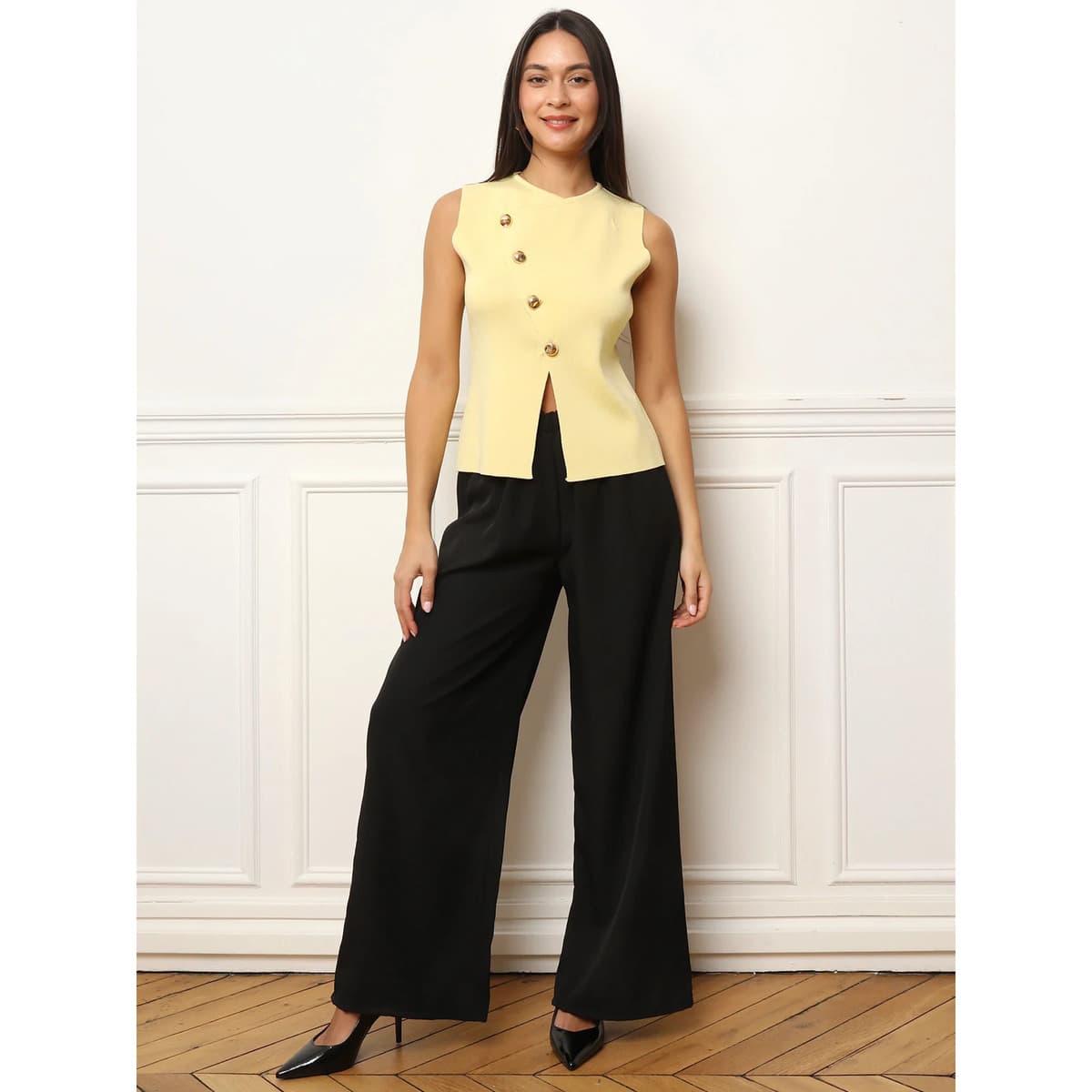 Women's T-Shirts La Modeuse Yellow