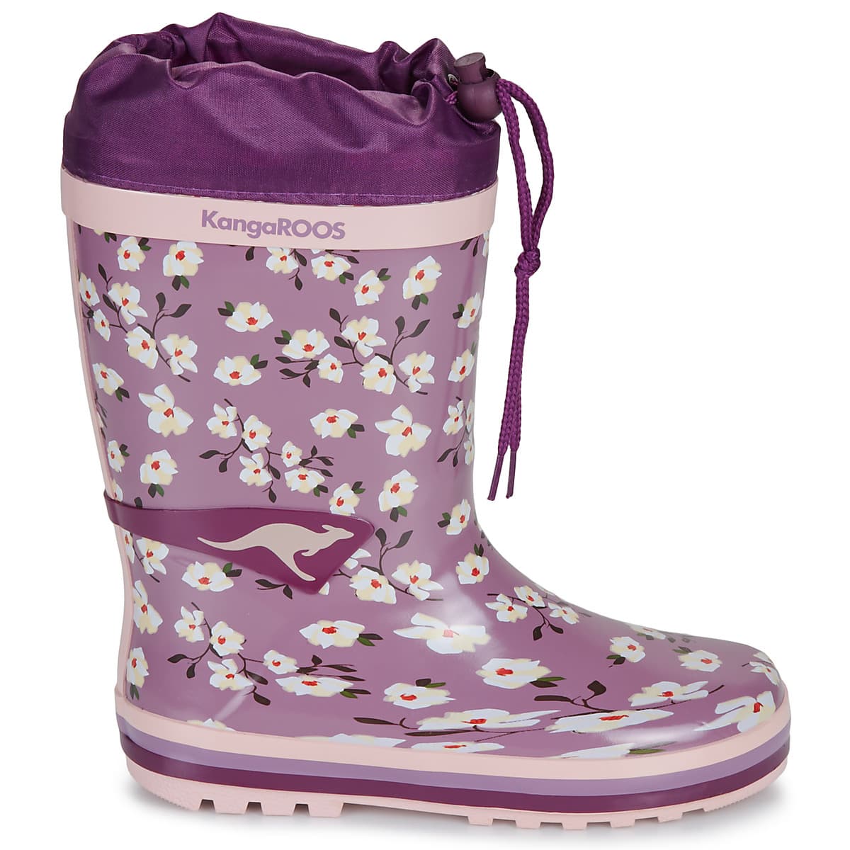 Girls' Wellington Boots Kangaroos Purple