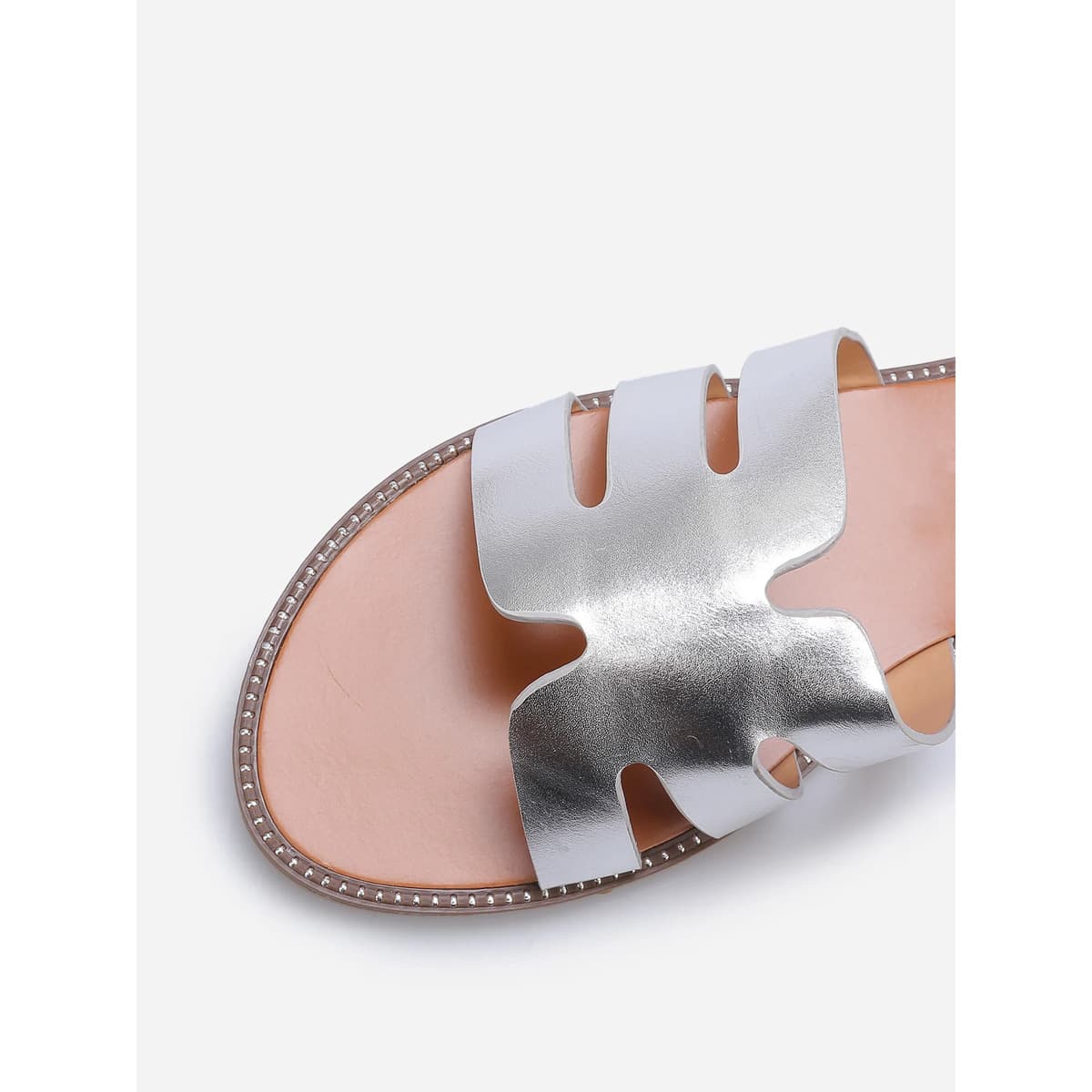 Women's Flip Flops La Modeuse Silver