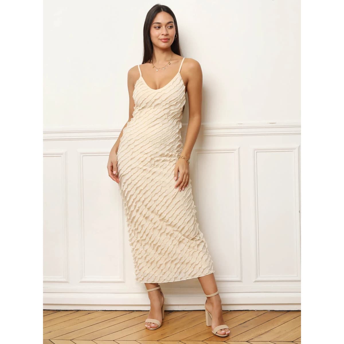 Women's Dresses La Modeuse Beige