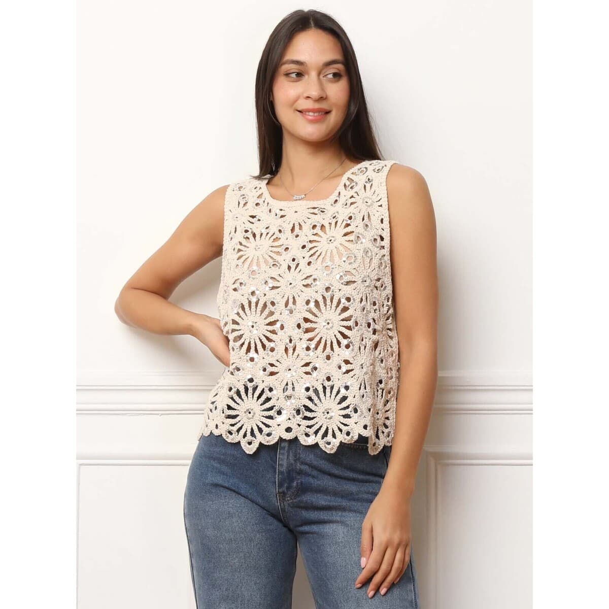 Women's T-Shirts La Modeuse Beige