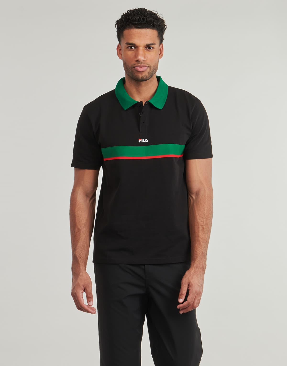 Men's Polo Shirts Fila Black