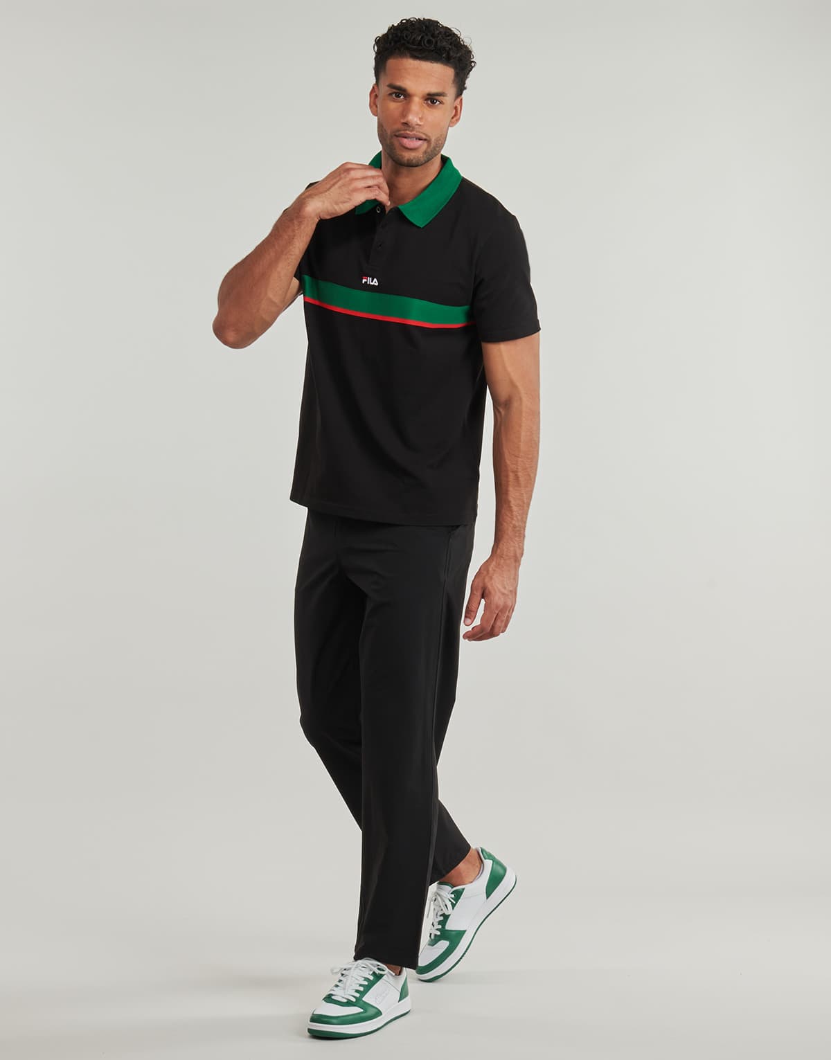 Men's Polo Shirts Fila Black