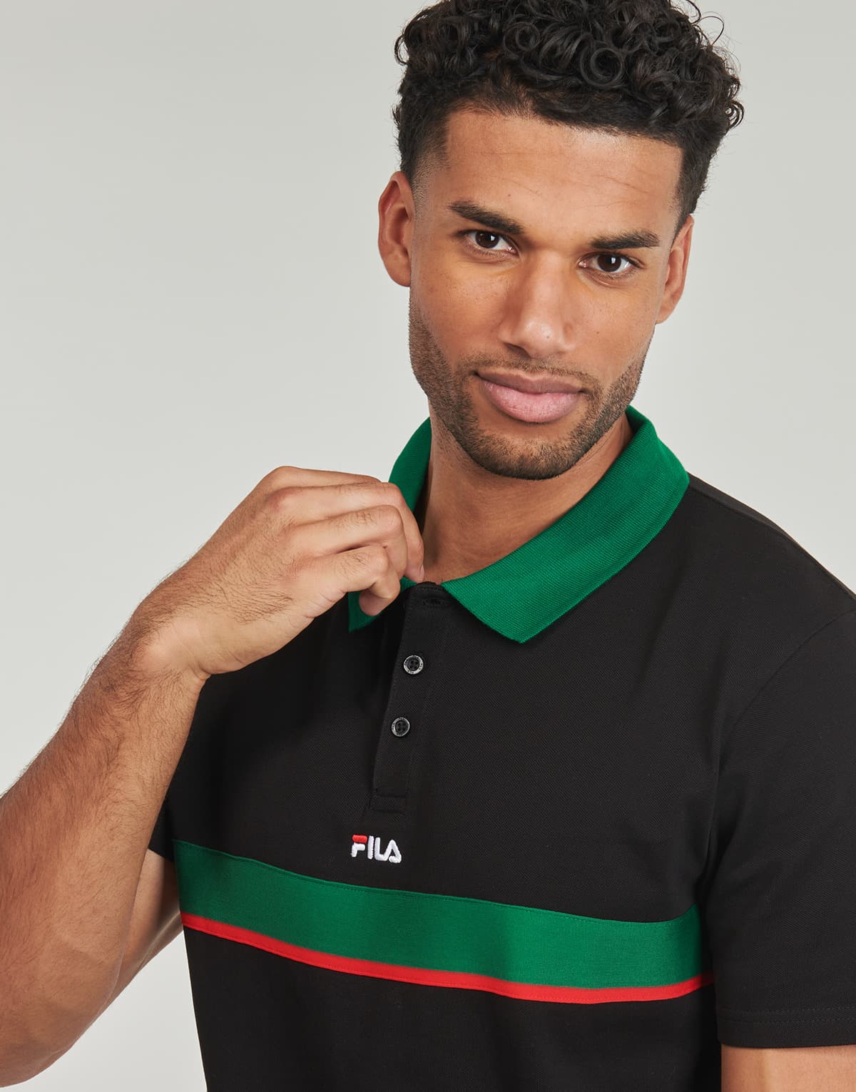 Men's Polo Shirts Fila Black