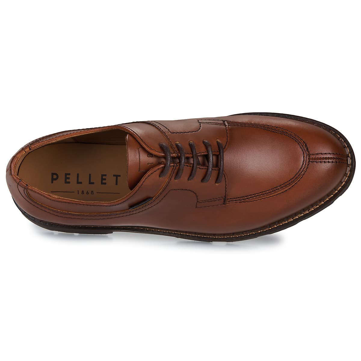 Men's Derby Shoes Pellet Brown