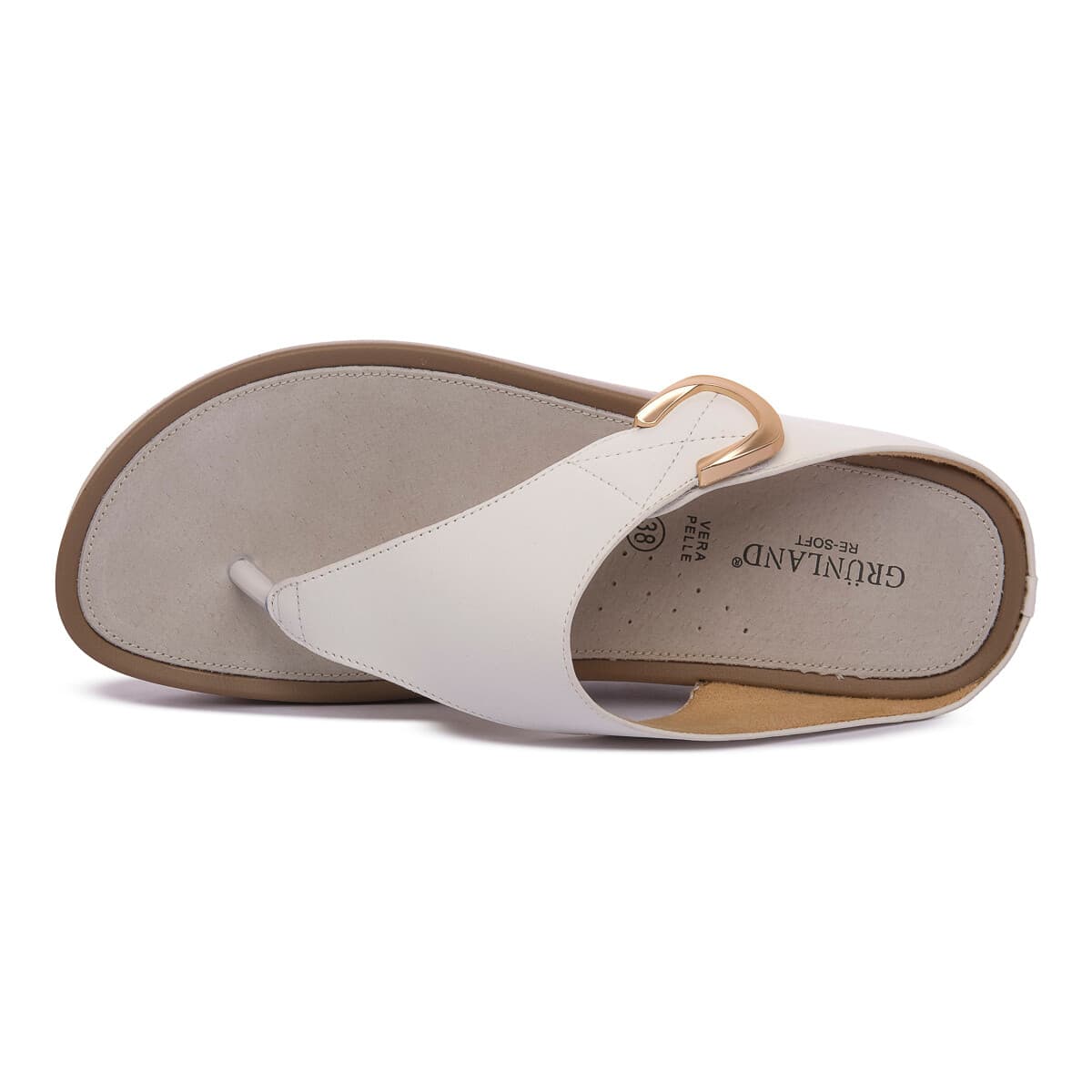 Women's Flip Flops Grunland White