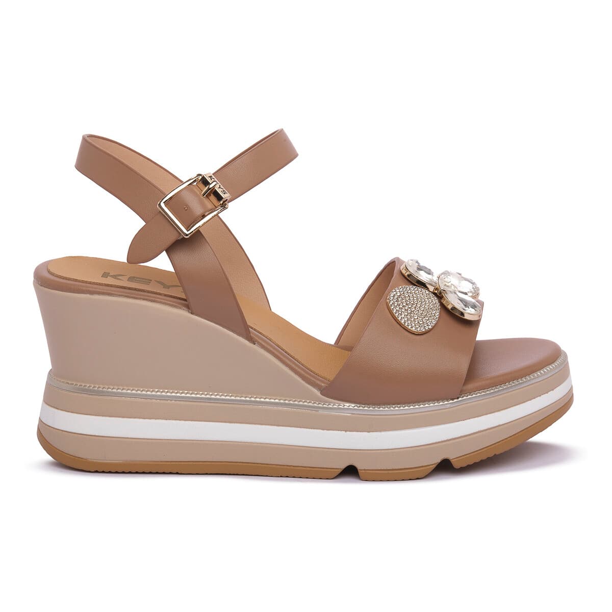 Women's Platforms Keys Beige